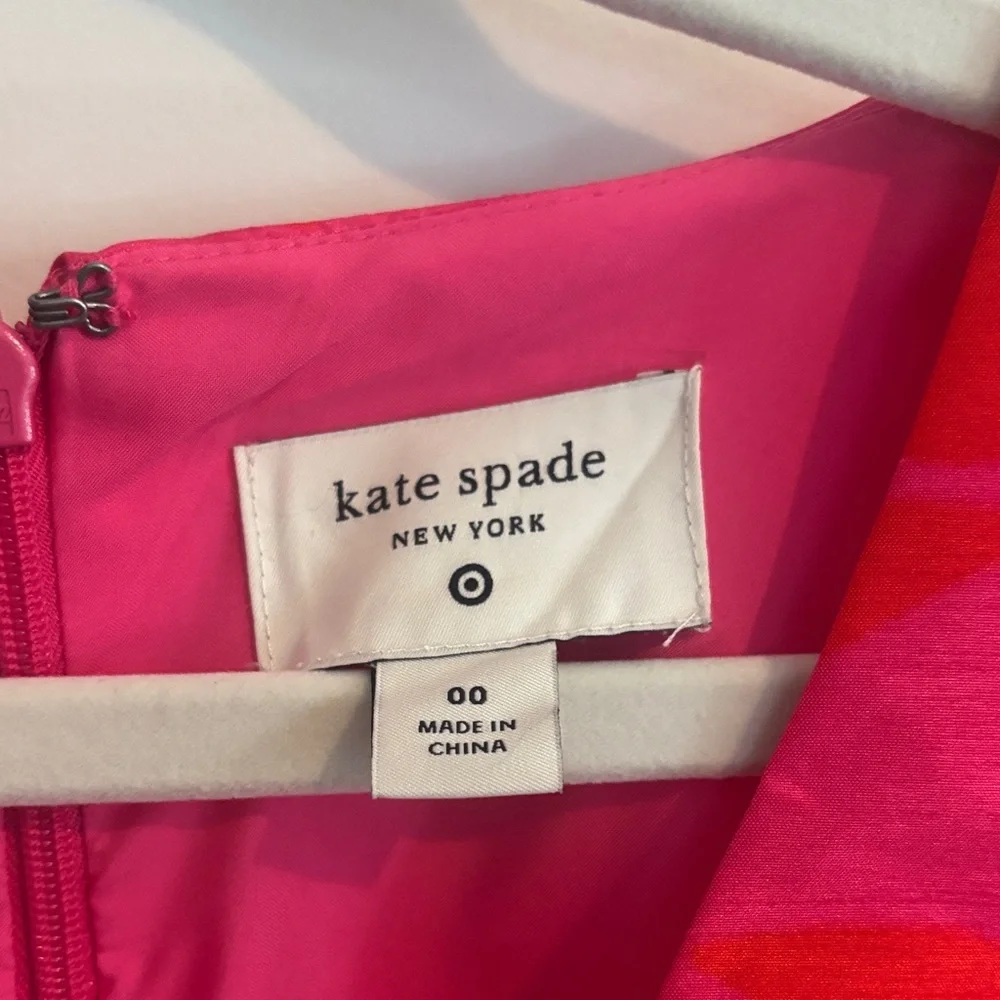 Kate Spade Vibrant Pink Floral Midi Dress - Picture 2 of 3